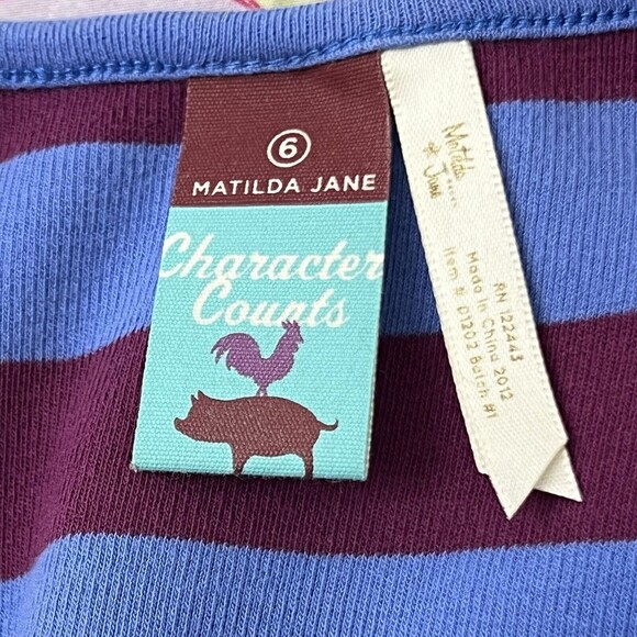 Matilda Jane Girls 6 Character Counts Maggie at Tea Dress - Picture 4 of 5